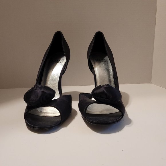 Stuart Weitzman Black Open Toe stiletto Heel-Size 10.5M - Picture 9 of 11